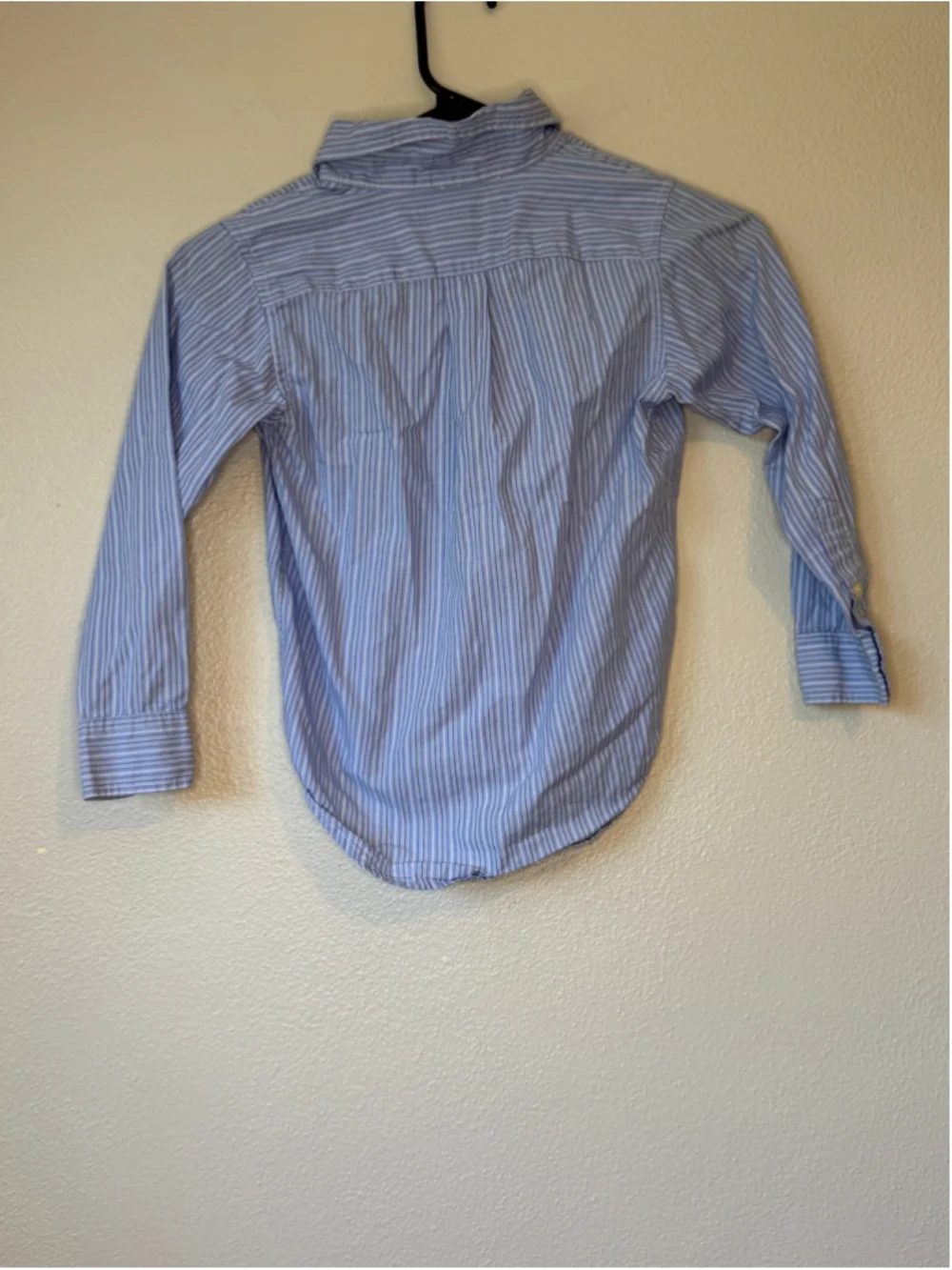 Ralph Lauren Boys 5 Blue Striped Cotton Button Down